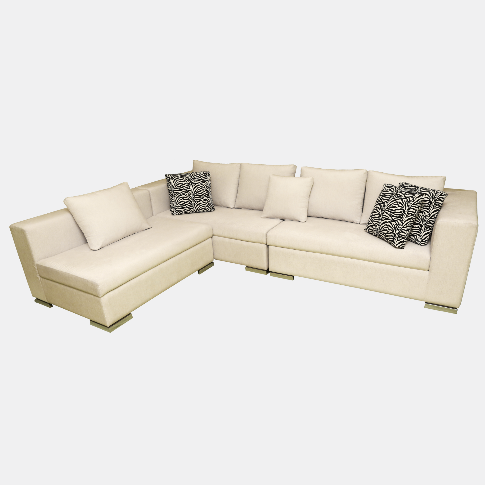 SOFA SET 161.16 (L SHAPED) (THREE PIECES)