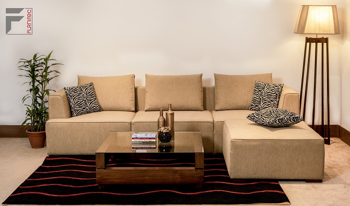 SOFA SET 156.14 (L SHAPED) (THREE SEATER + OTTOMAN) view 4